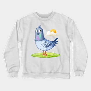 Pigeon Hand Drawn Crewneck Sweatshirt